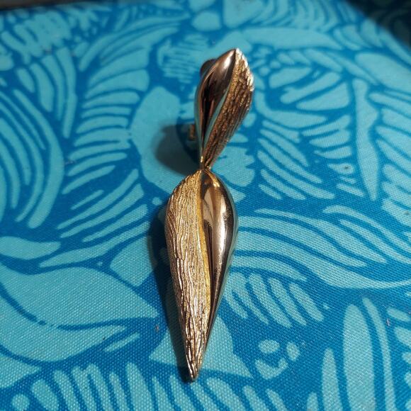 1980s Christian Dior 18K GP SINGLE Clip On Earring / Necklace Pendant - Picture 1 of 5